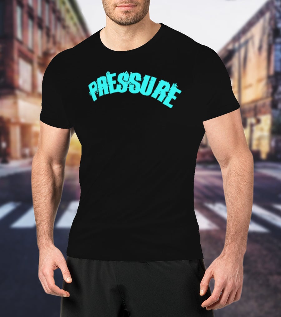 Pressure Teal Distressed Arched T-Shirt