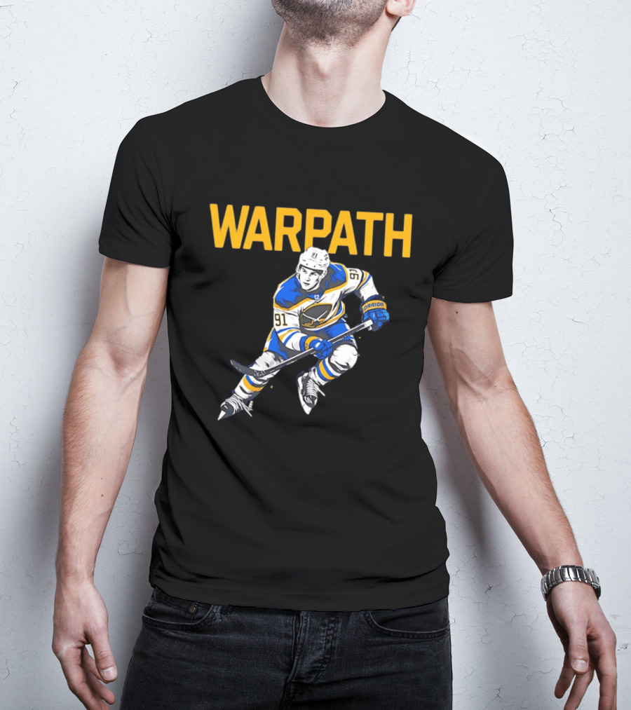 Warpath Josh Doan 91 Buffalo Sabres Hockey T-Shirt