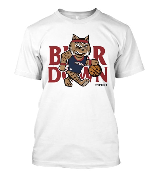 Arizona Wildcats Basketball Bear Down PHNX Tucson Jersey T-Shirt