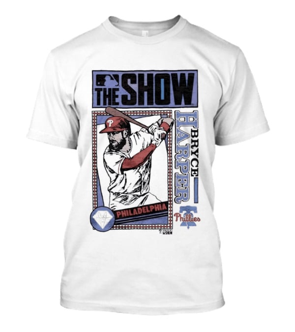 The Show Bryce Harper Philadelphia Phillies MLB Caricature T-Shirt