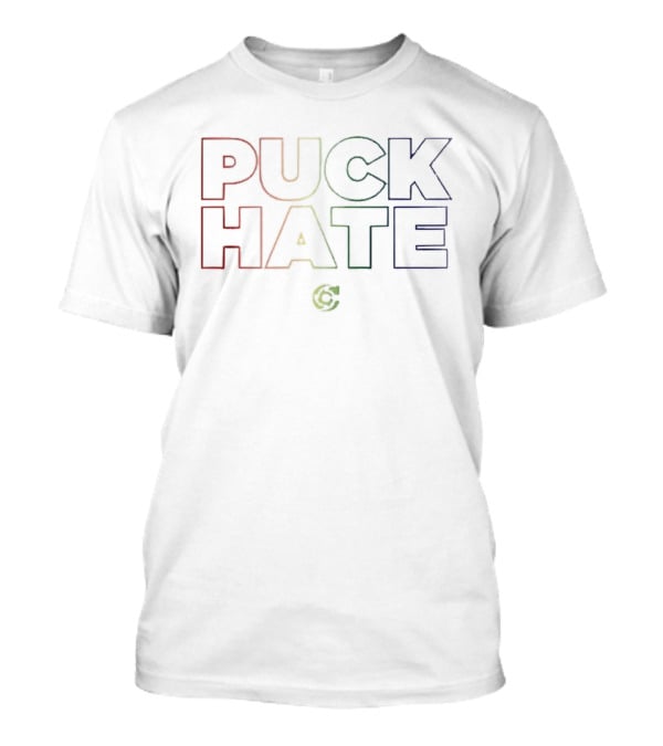Cincinnati Cyclones Puck Hate Rainbow T-Shirt