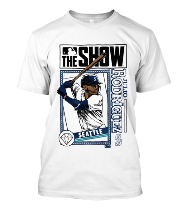 MLB The Show Julio Rodriguez Seattle Mariners Caricature 44 T-Shirt