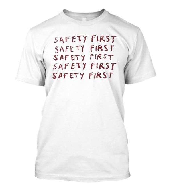 Lady Gaga Safety First Repeated Rustic T-Shirt