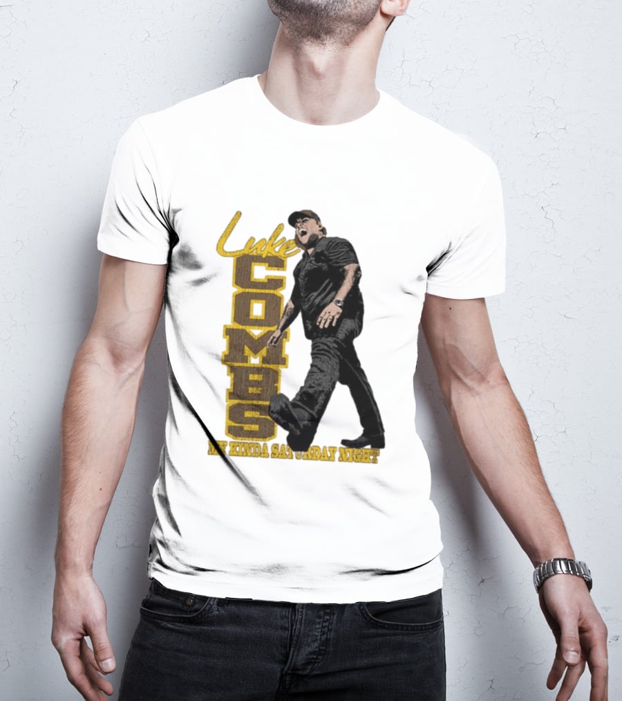 Luke Combs My Kinda Saturday Night Tour 2026 Sideline Collection T-Shirt