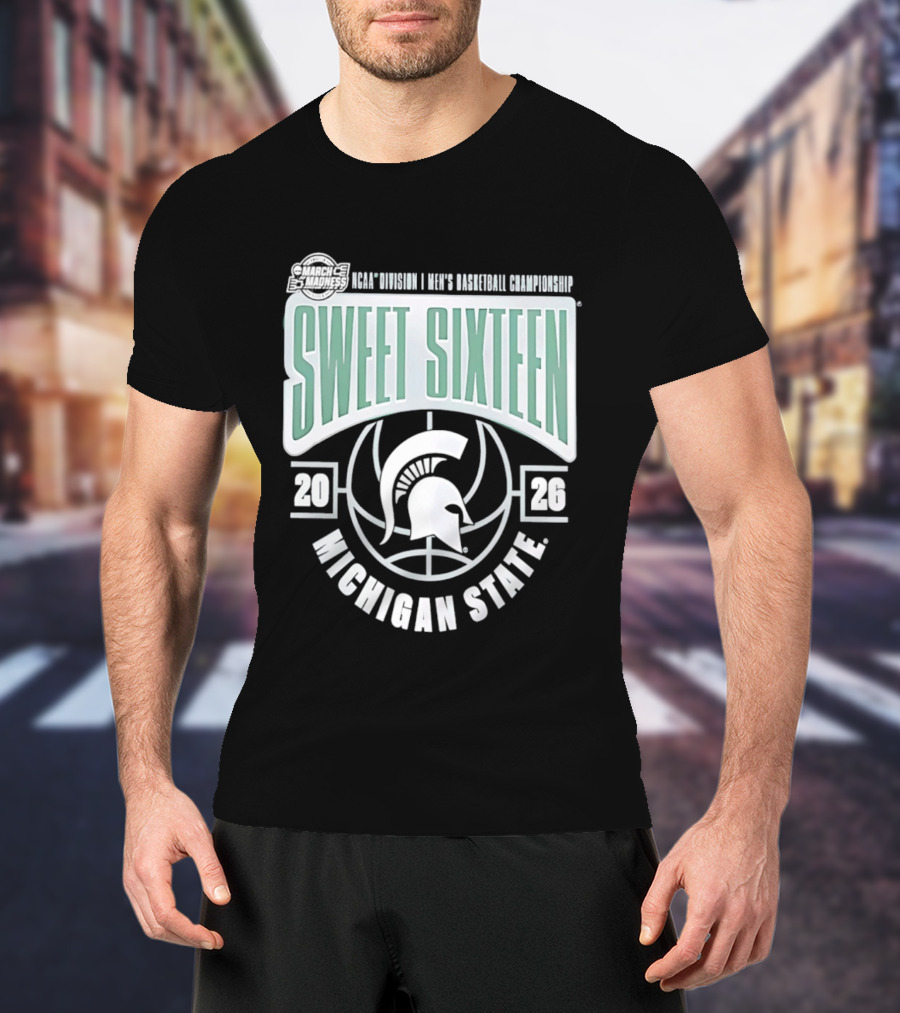 NCAA Division I Men's Basketball Championship Sweet Sixteen Michigan State 2026 T-Shirt