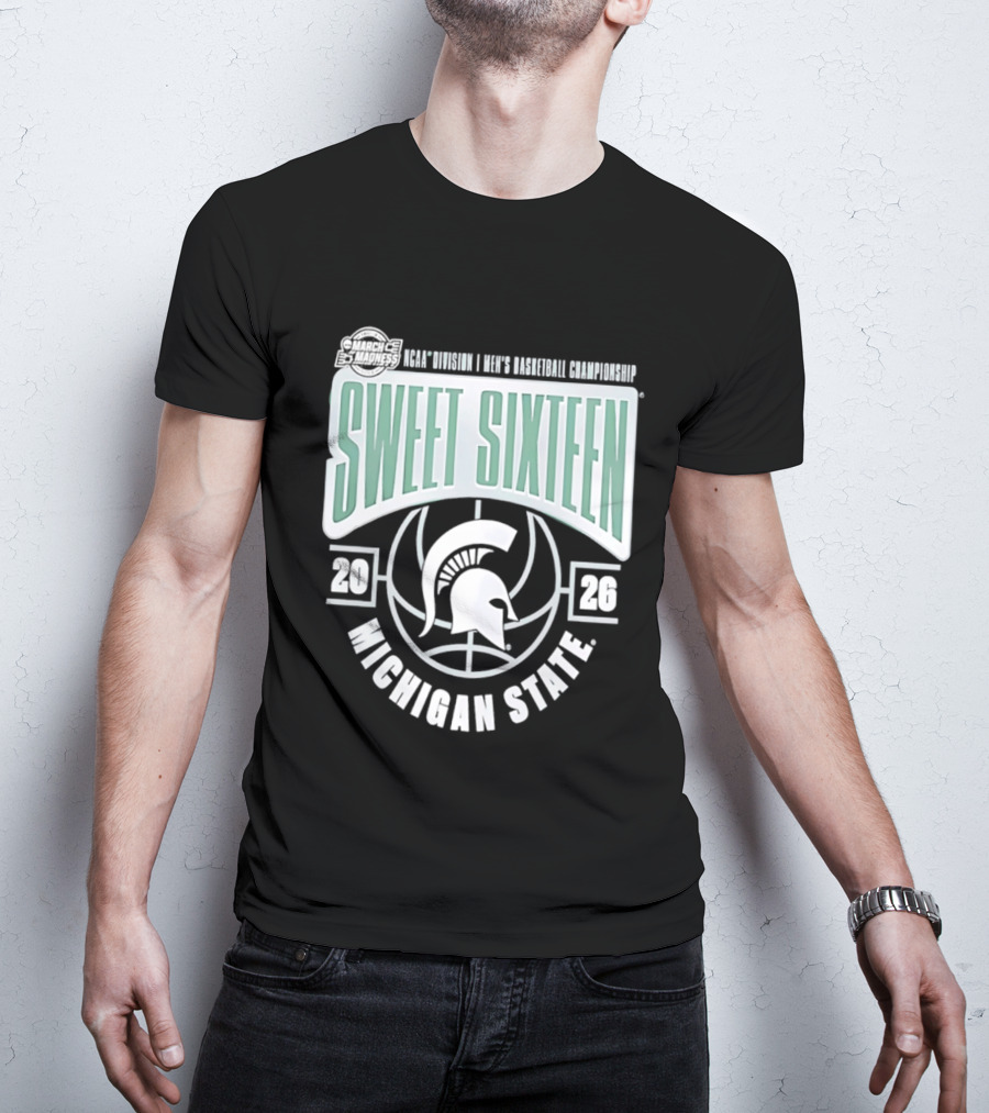 NCAA Division I Men's Basketball Championship Sweet Sixteen Michigan State 2026 T-Shirt