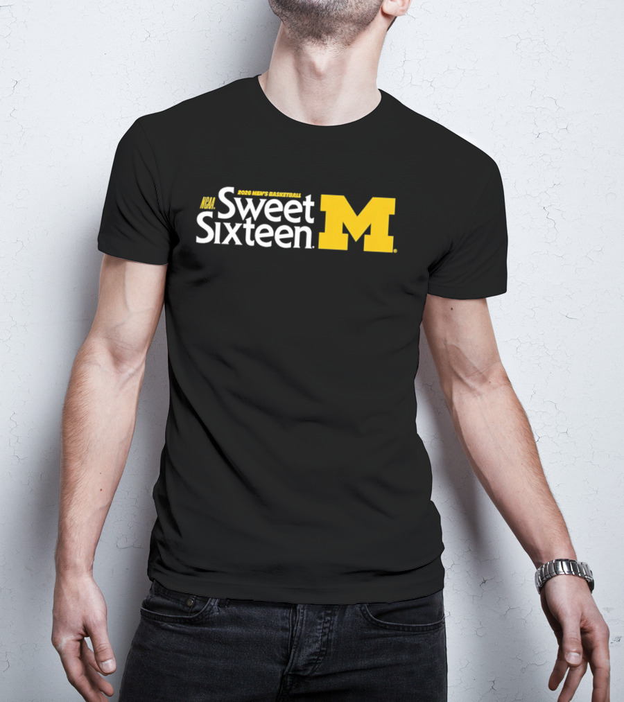 2026 NCAA Men's Basketball Sweet Sixteen Michigan T-Shirt