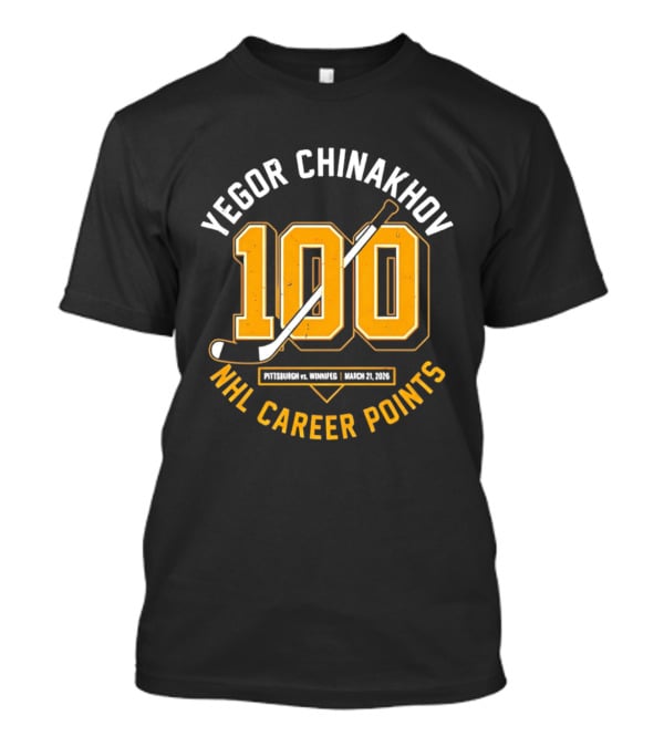 Yegor Chinakhov NHL Career 100 Points Achievement October 23, 2023 T-Shirt