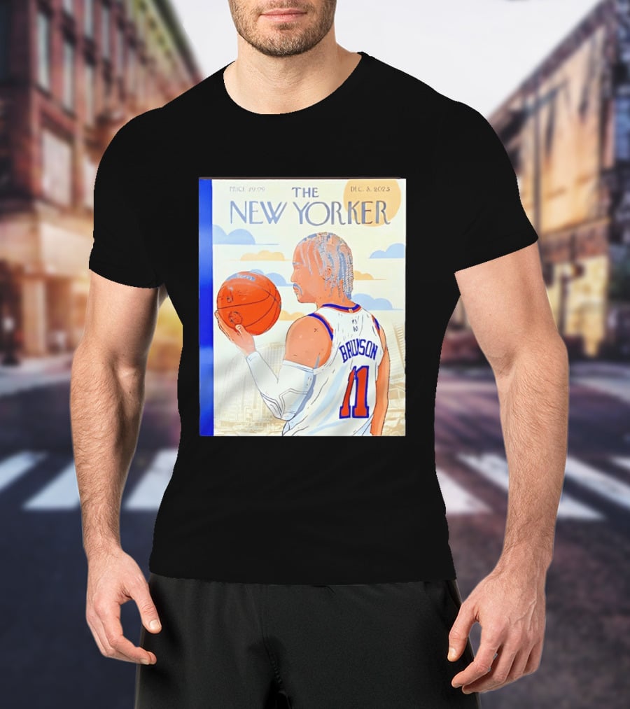 The New Yorker Jalen Brunson 11 New York Knicks Madison Square Garden December 8 2023 T-Shirt