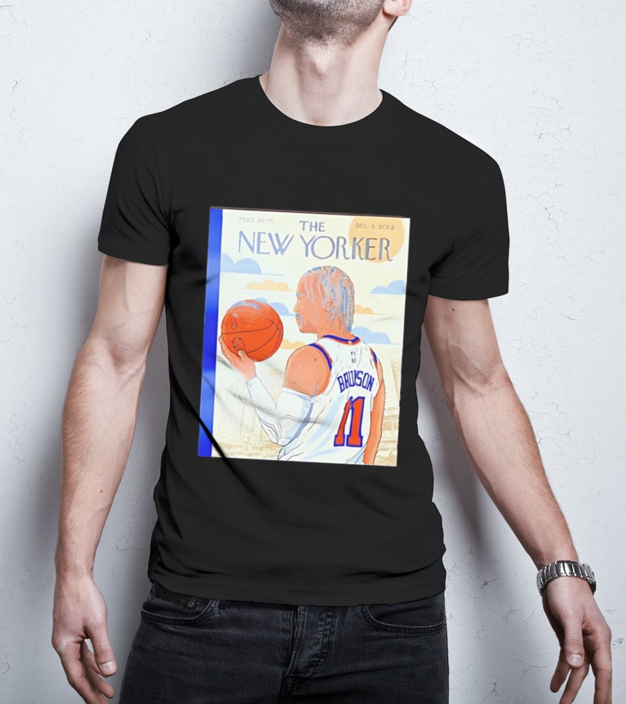 The New Yorker Jalen Brunson 11 New York Knicks Madison Square Garden December 8 2023 T-Shirt