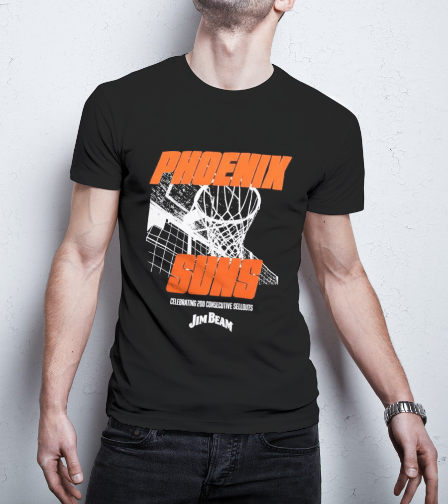 Phoenix Suns 200 Consecutive Sellouts Celebration Jim Beam T-Shirt