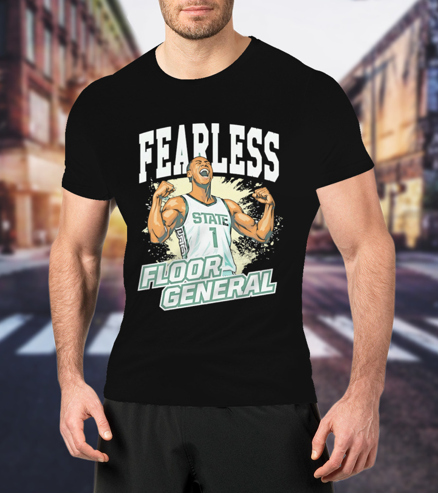 Fearless State 1 Floor General MM26 Michigan State Spartans T-Shirt