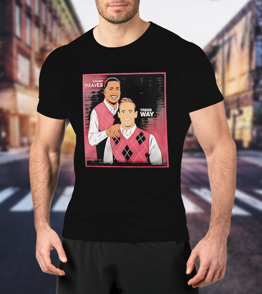 Jeremy Reaves Tress Way Washington Commanders Step Brothers Argyle Vest T-Shirt