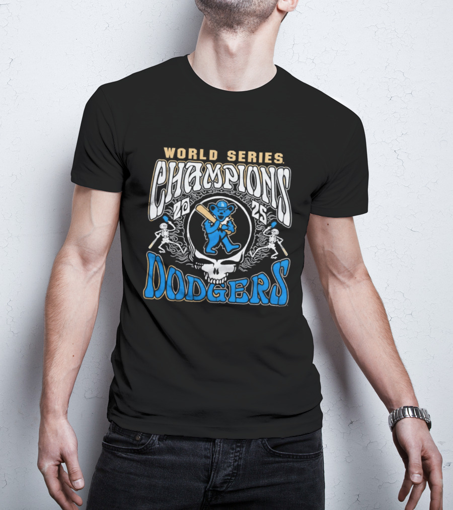 Los Angeles Dodgers Grateful Dead World Series Champions 2026 T-Shirt