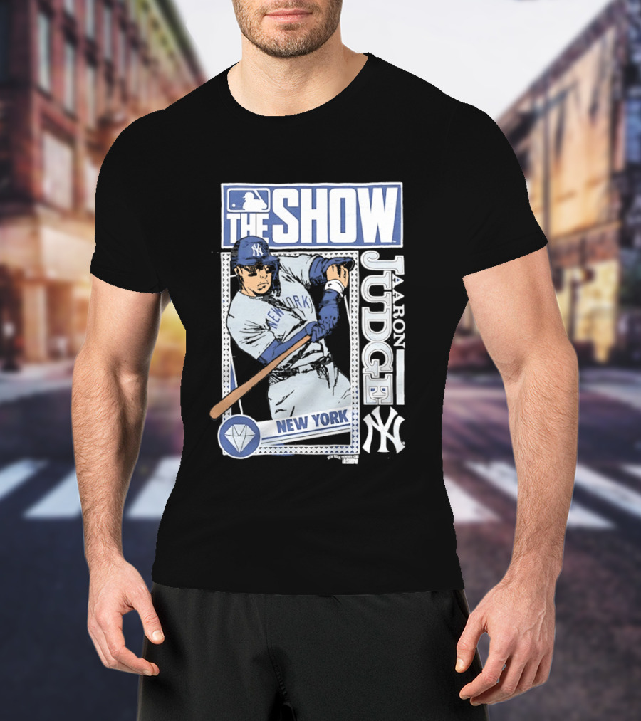 MLB The Show Caricature Aaron Judge 99 New York Yankees T-Shirt