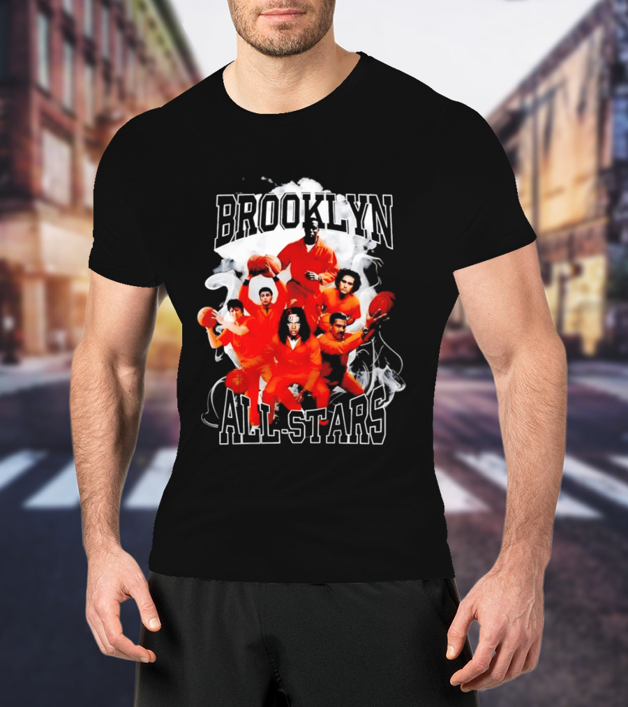 Brooklyn All Stars Basketball Team Creative Smoke T-Shirt