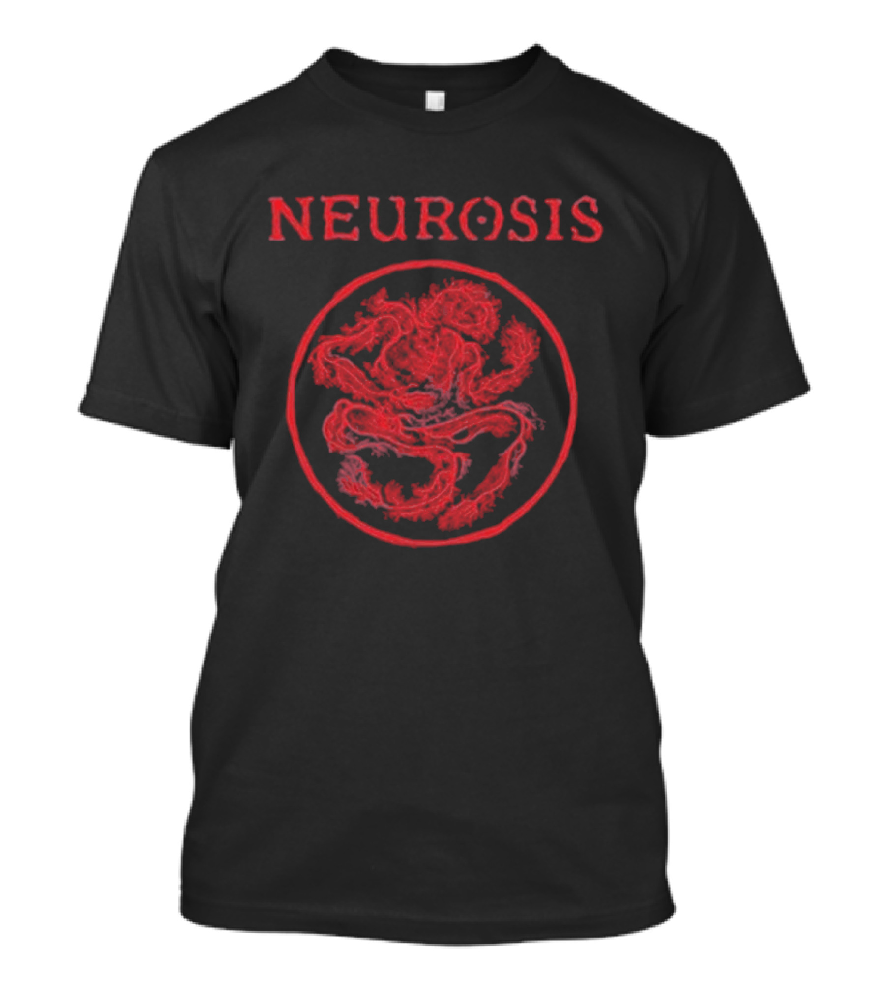 NEUROSIS Nerve Body Red Circle T-Shirt