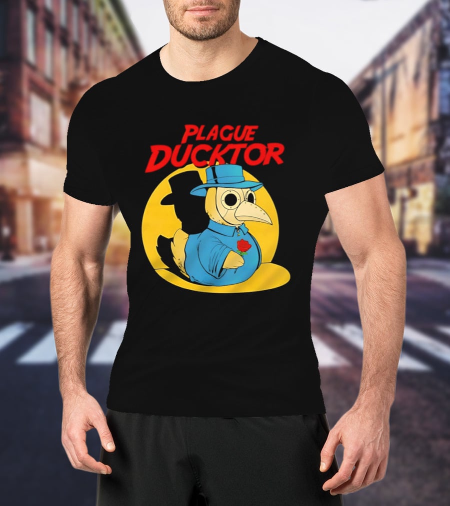 Plague Ducktor Holding Rose Doctor Costume Duck T-Shirt
