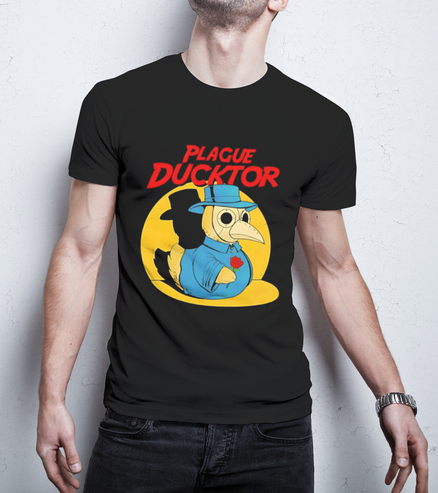 Plague Ducktor Holding Rose Doctor Costume Duck T-Shirt