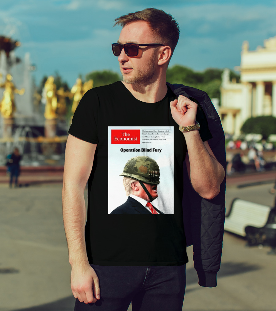 The Economist Donald Trump Operation Blind Fury Magazine Cover T-Shirt
