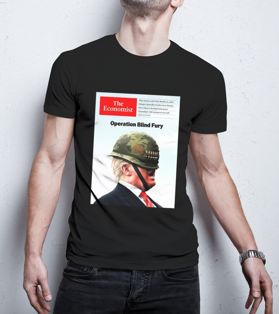 The Economist Donald Trump Operation Blind Fury Magazine Cover T-Shirt