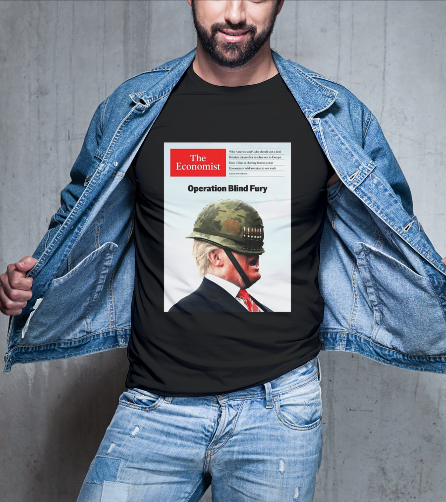 The Economist Donald Trump Operation Blind Fury Magazine Cover T-Shirt