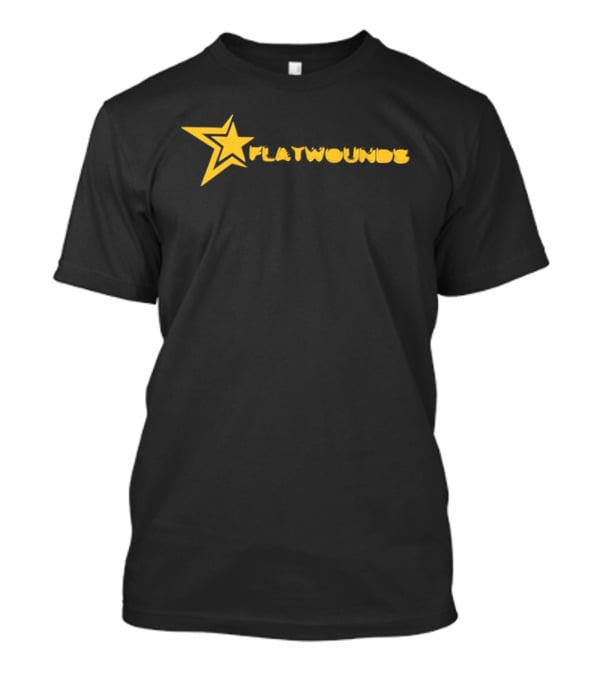 Flatwounds Star Yellow Text And Star T-Shirt