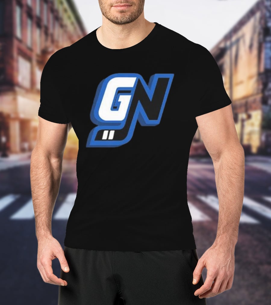 Game Notes GN Initials Blue Black T-Shirt