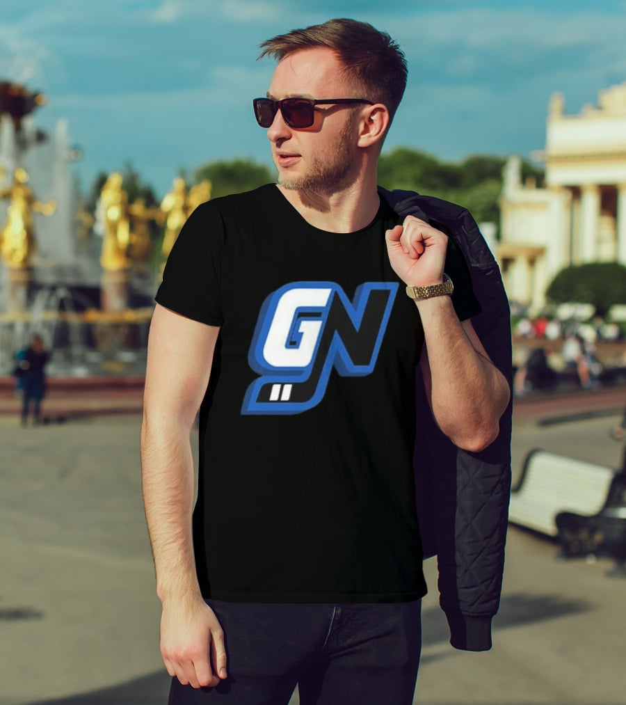 Game Notes GN Initials Blue Black T-Shirt
