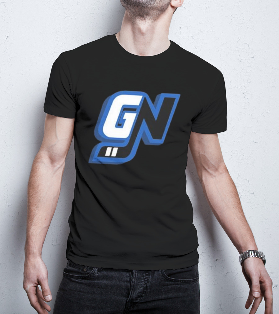 Game Notes GN Initials Blue Black T-Shirt