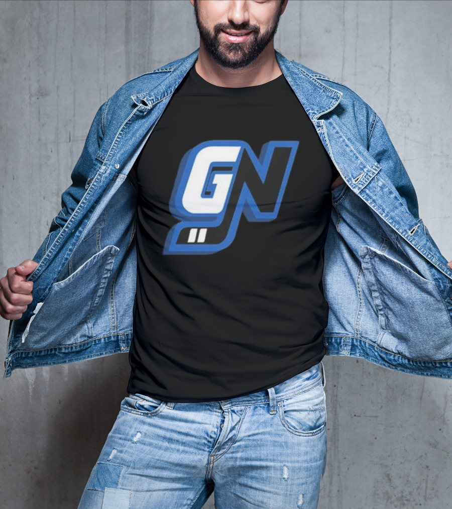 Game Notes GN Initials Blue Black T-Shirt