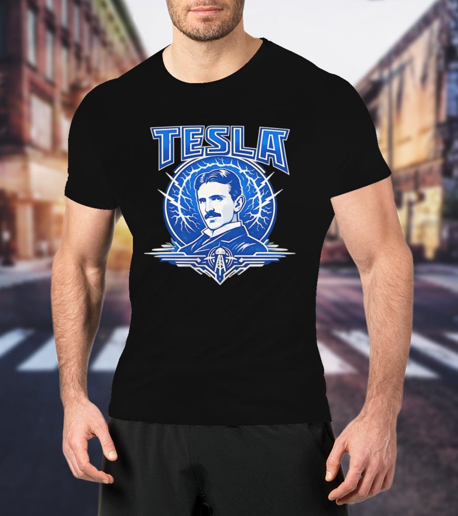 Tesla Master Of Lightning Nikola Leading Electrical Innovations T-Shirt