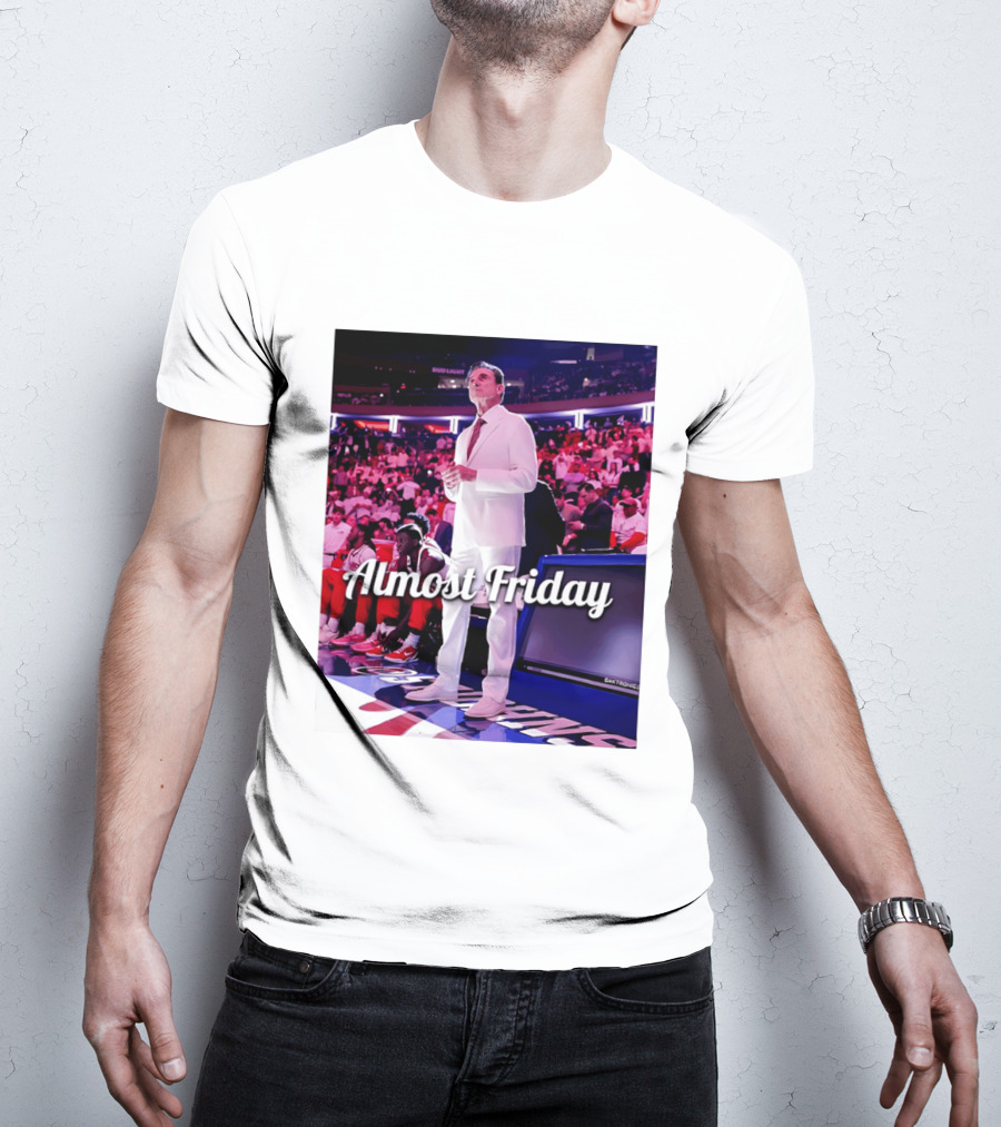 Almost Friday Rick Pitino Basketball Game Coach Suit T-Shirt