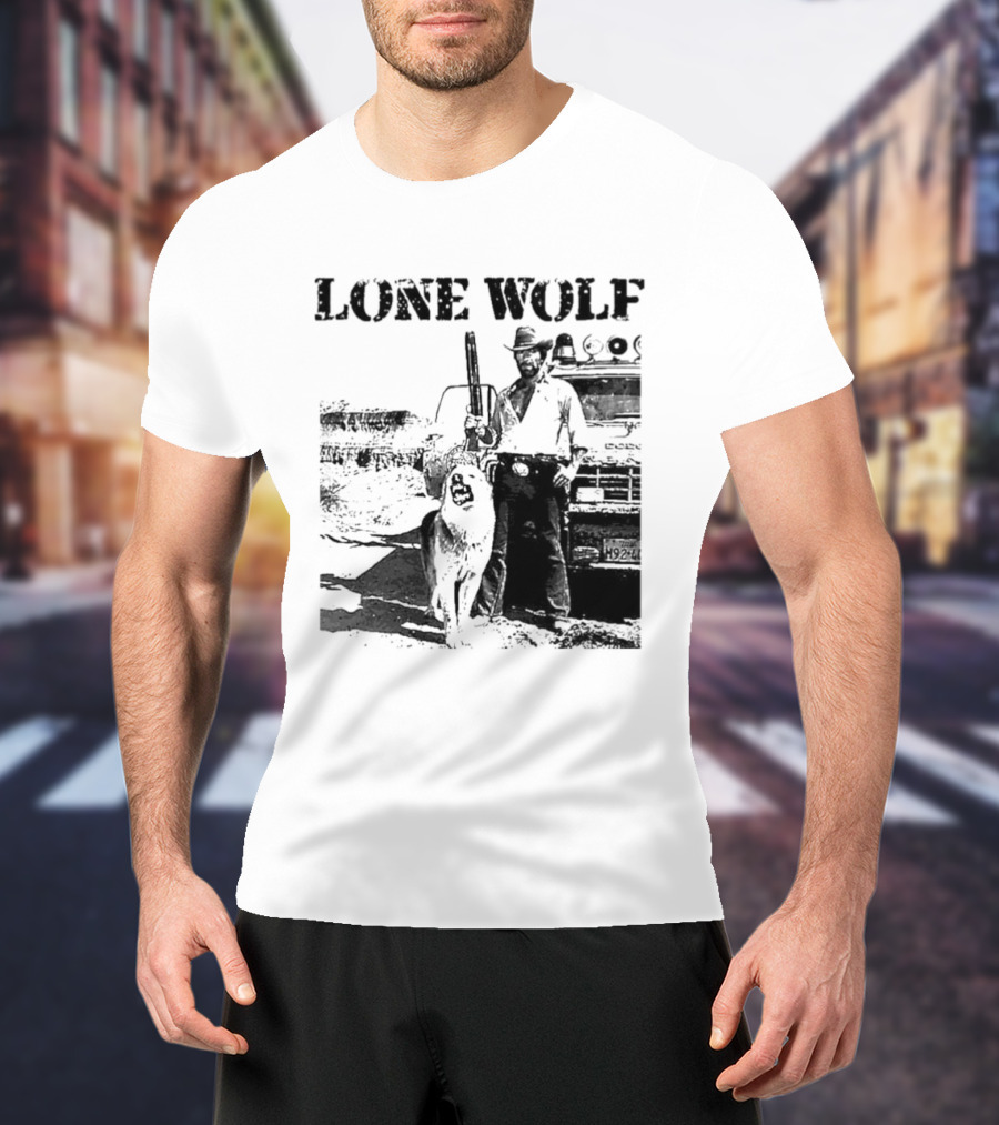 Chuck Norris Lone Wolf McQuade Vintage Action Scene T-Shirt
