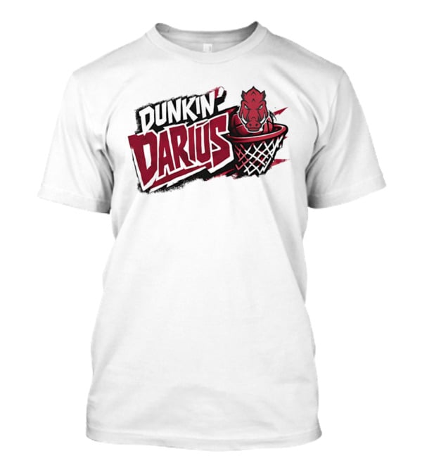 Darius Acuff Jr Arkansas Razorbacks Dunkin Darius Basketball Hoop T-Shirt