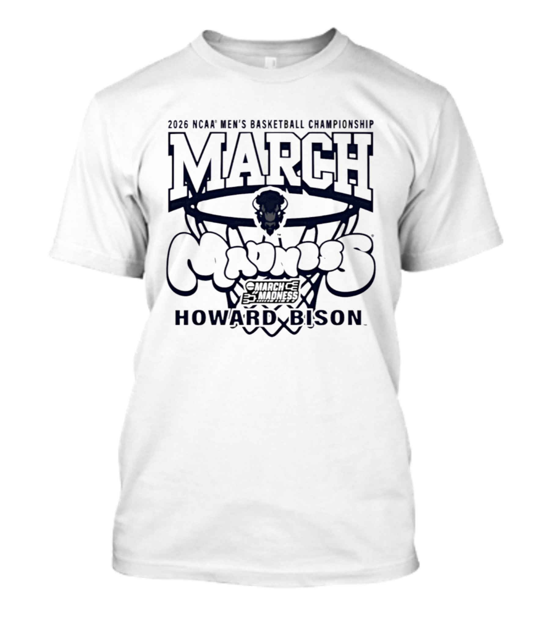 2026 NCAA Men's Basketball Championship March Madness Howard Bison T-Shirt