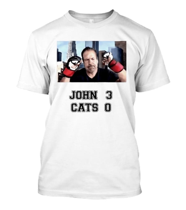 John Melendez Boxing Style Victory John 3 Cats 0 T-Shirt