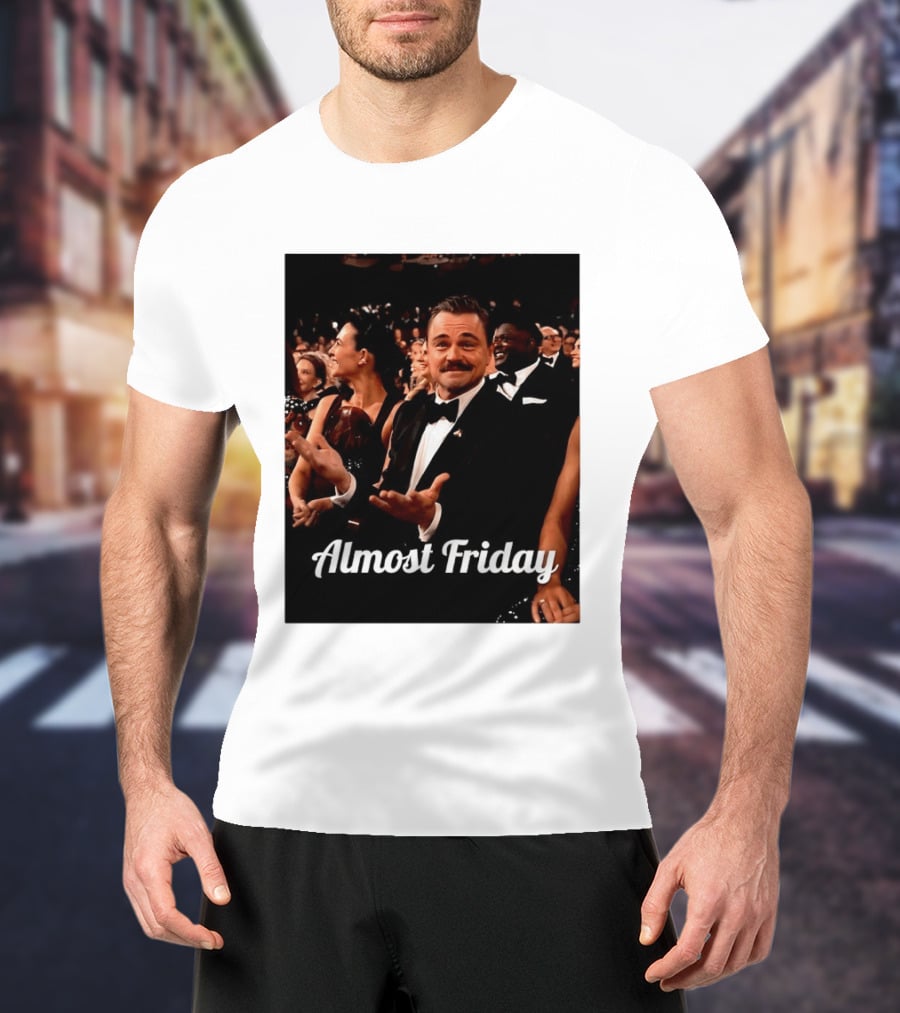 Almost Friday Leo Mustache Tuxedo Event T-Shirt