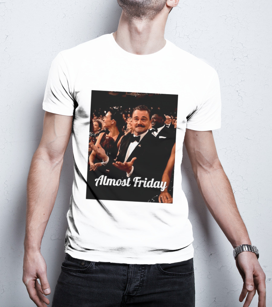 Almost Friday Leo Mustache Tuxedo Event T-Shirt