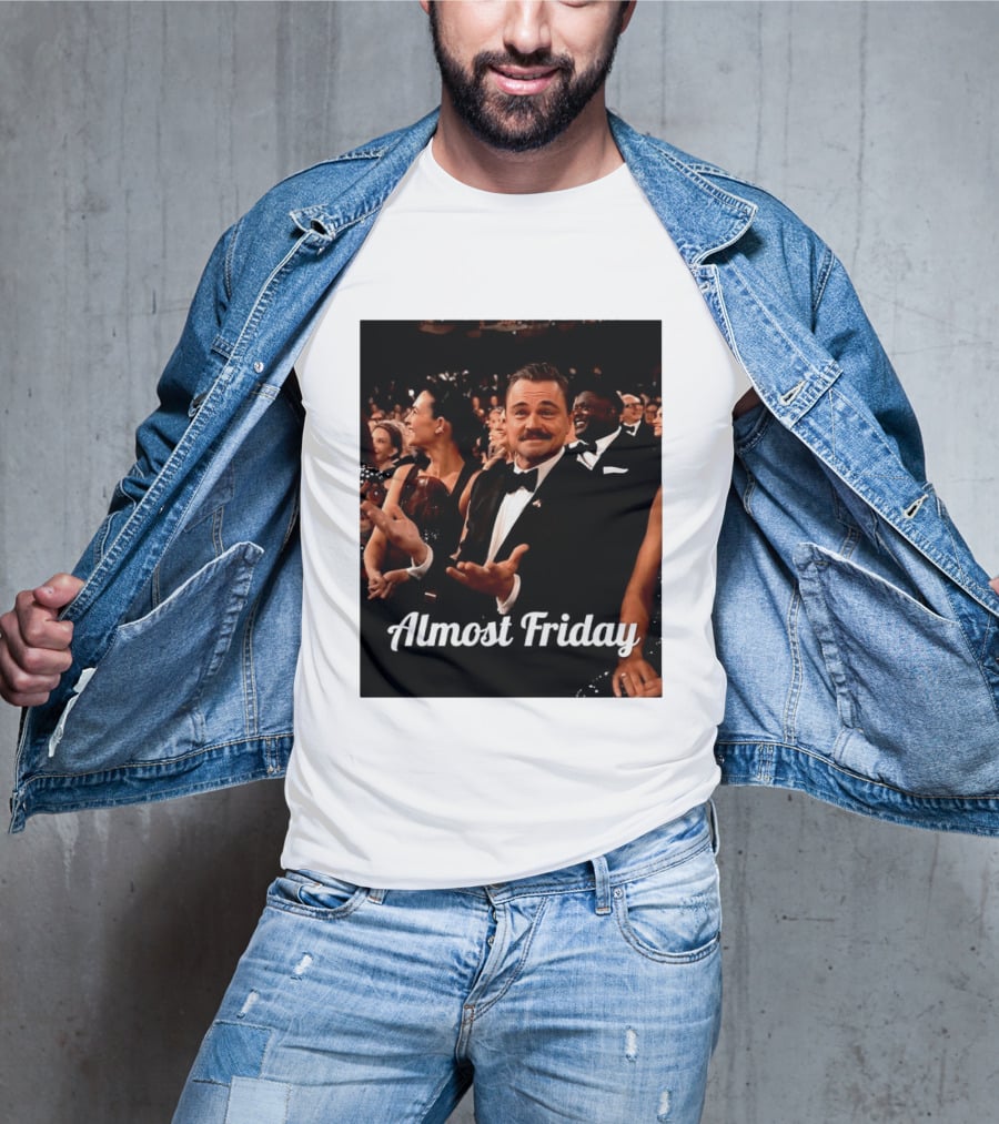 Almost Friday Leo Mustache Tuxedo Event T-Shirt