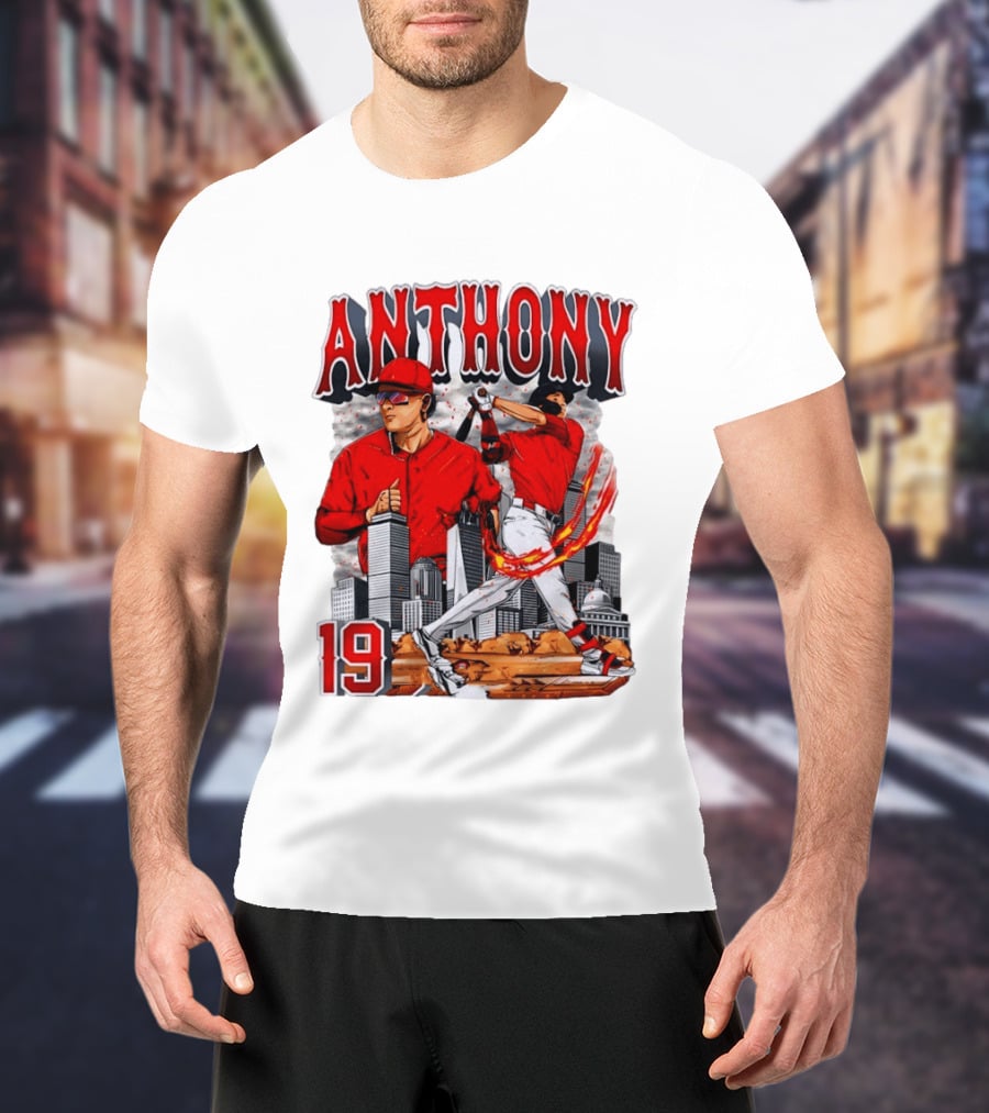 Anthony 19 Boston Red Sox 2026 City Skyline Baseball T-Shirt