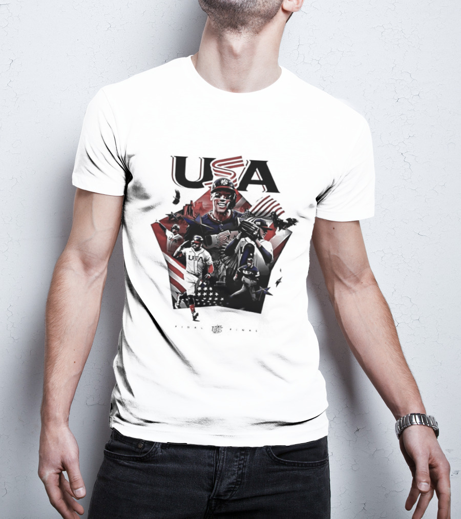 USA Baseball Team Final Third Straight Time Champion T-Shirt