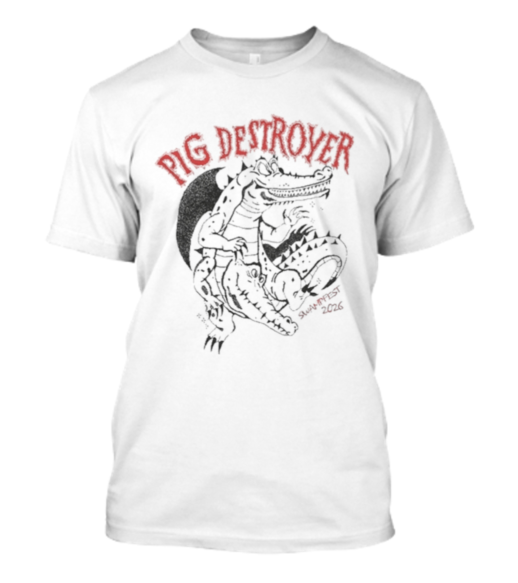 Pig Destroyer Swampfest Alligator T-Shirt