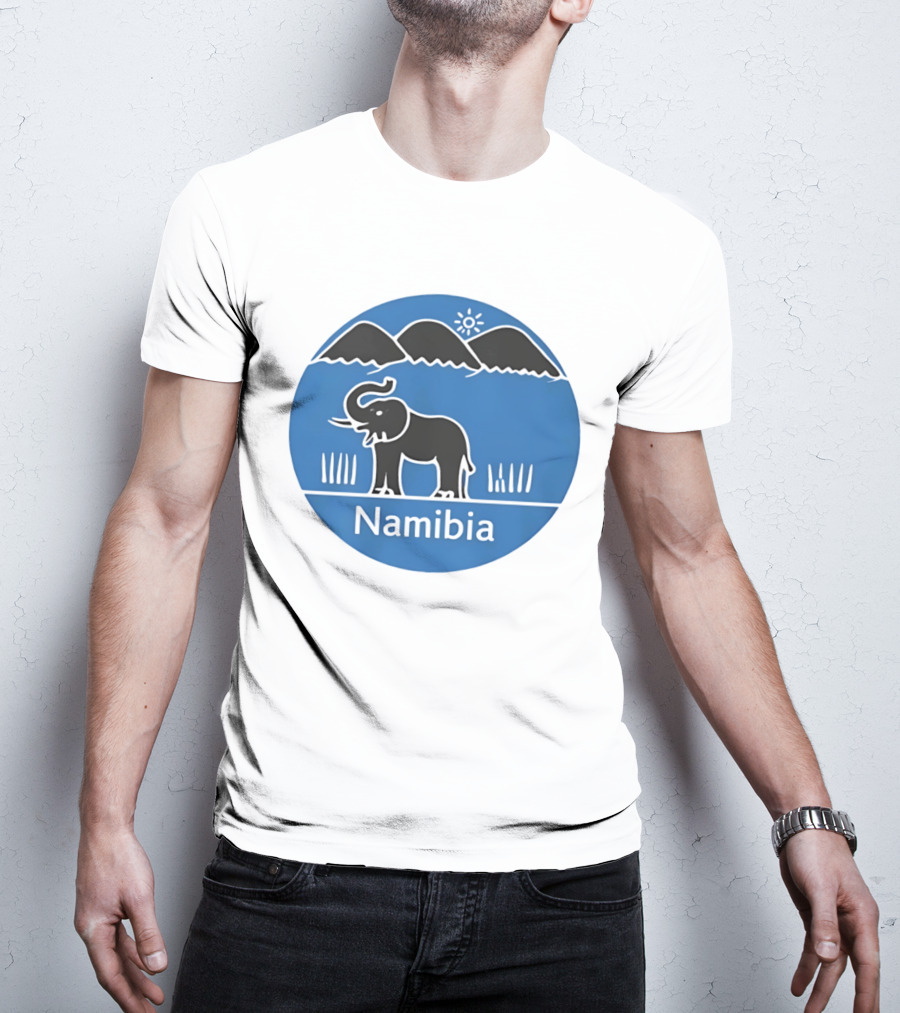 Ugo Marchal Namibia Elephant Mountains Sun T-Shirt