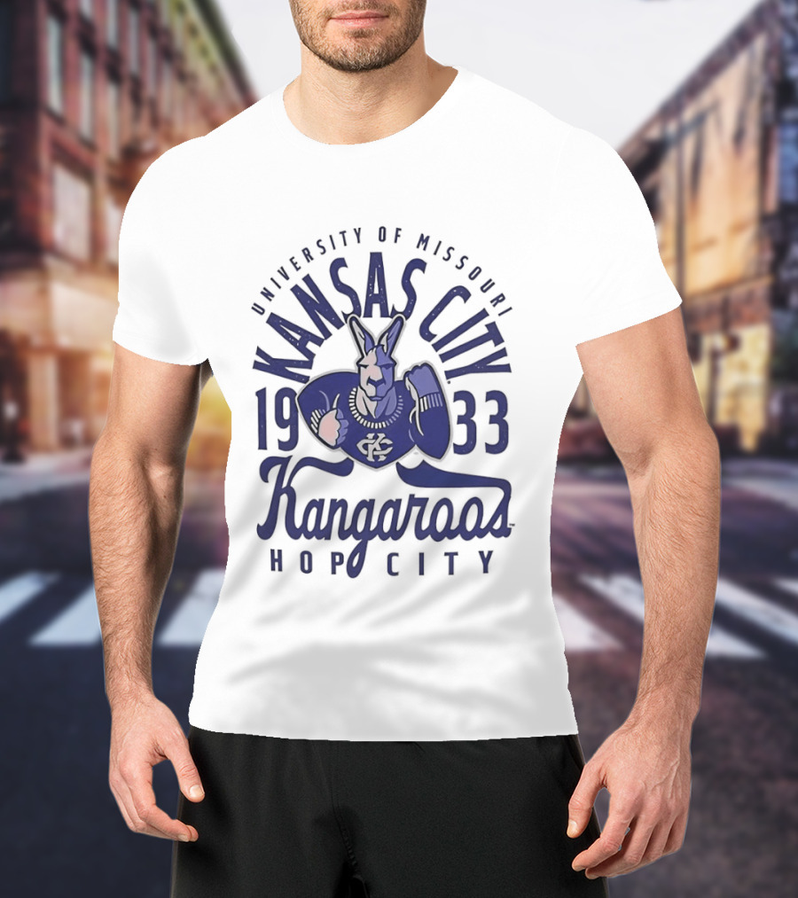 University Of Missouri Kansas City Kangaroos 1933 Hop City Basketball T-Shirt