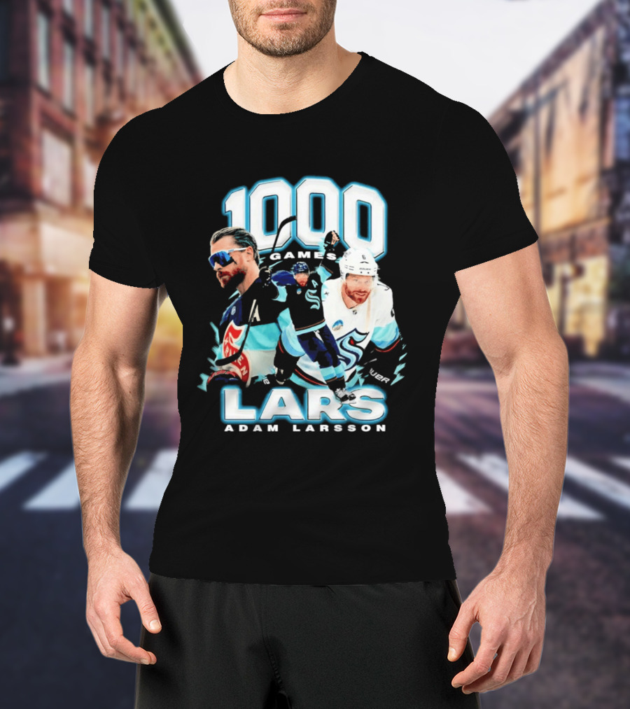 Adam Larsson 1000 Games Lars Hockey Milestone T-Shirt