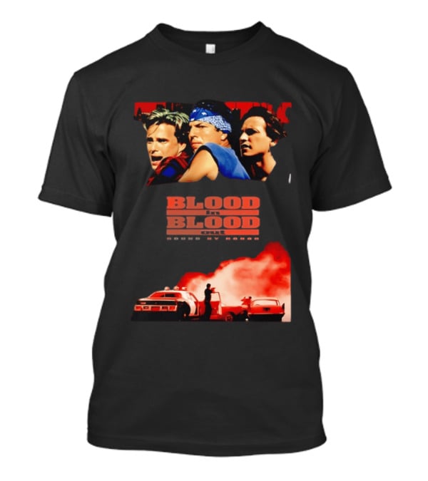 Blood In Blood Out Movie Latino Bound By Honor Dramatic Trio And Intense Action Scene T-Shirt