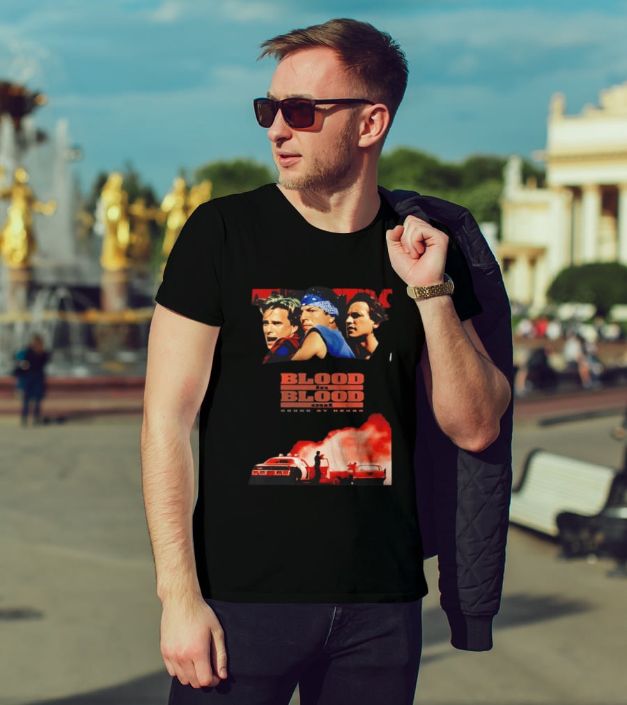 Blood In Blood Out Movie Latino Bound By Honor Dramatic Trio And Intense Action Scene T-Shirt