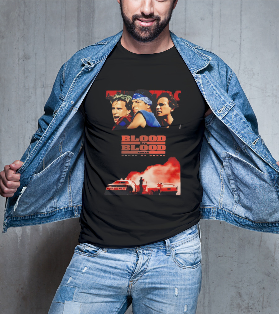 Blood In Blood Out Movie Latino Bound By Honor Dramatic Trio And Intense Action Scene T-Shirt