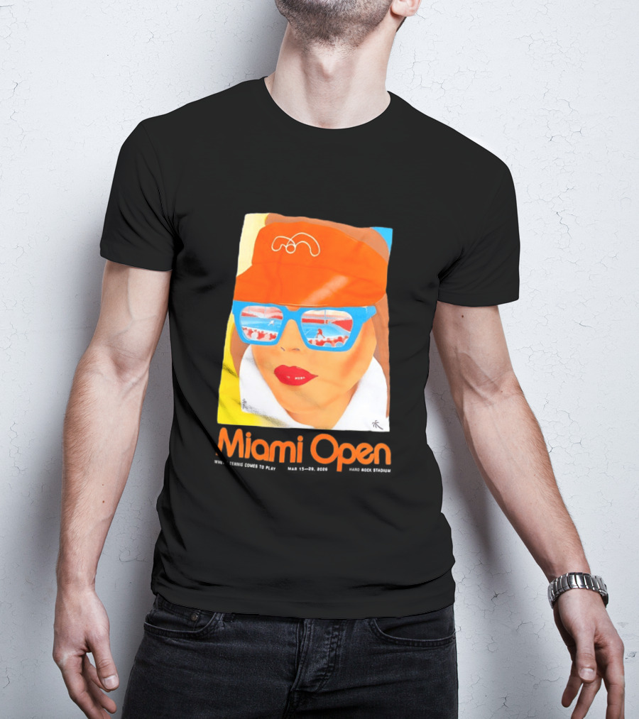 Miami Open Where Tennis Comes To Play Retro Tennis Fashion T-Shirt